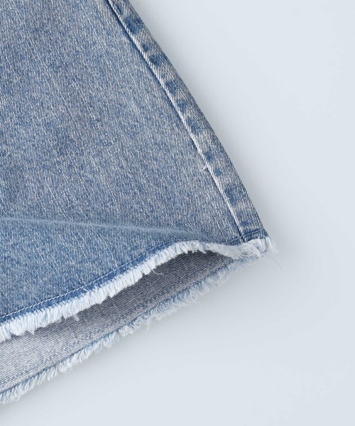 BACK NUMBER(バックナンバー)の「【BACK NUMBER】デニムフリンジショートパンツ(デニムパンツ・レディース・ライトインディゴブルー/ダークインディゴブルー・M/L)」の18枚目の写真