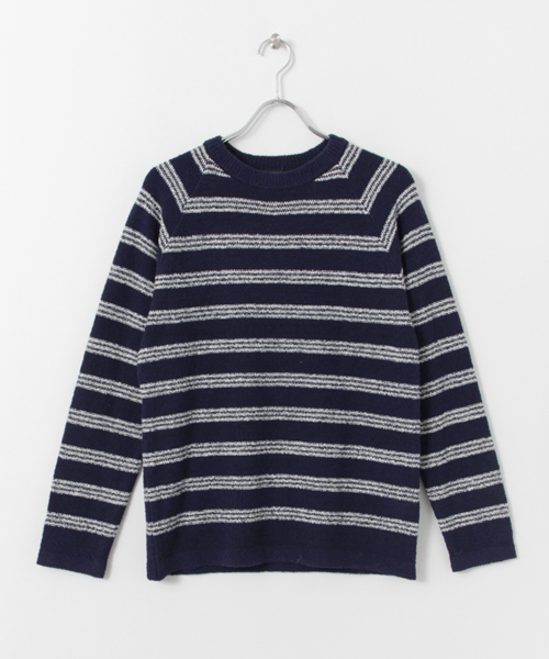 URBAN RESEARCH DOORS MENS（アーバンリサーチ ドアーズ メンズ）の「DOORS ブークレボーダーC/Nニット（ニット/セーター・メンズ・オフホワイト/ネイビー・38/40）」の6枚目の写真