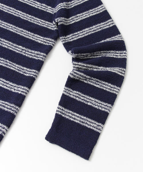 URBAN RESEARCH DOORS MENS（アーバンリサーチ ドアーズ メンズ）の「DOORS ブークレボーダーC/Nニット（ニット/セーター・メンズ・オフホワイト/ネイビー・38/40）」の10枚目の写真