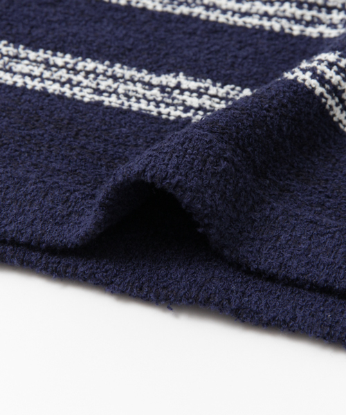 URBAN RESEARCH DOORS MENS（アーバンリサーチ ドアーズ メンズ）の「DOORS ブークレボーダーC/Nニット（ニット/セーター・メンズ・オフホワイト/ネイビー・38/40）」の12枚目の写真