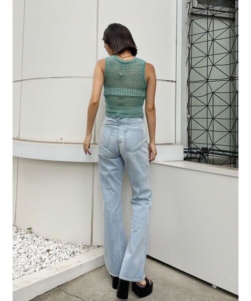 EVRIS（エヴリス）の「スカシアミサマーニットトップス（ニット/セーター・レディース・ホワイト/レッド/ブルー・FREE）」の15枚目の写真