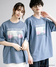 アニメコラボ 転生したらスライムだった件 場面写「リムル」 オーバーサイズ半袖プリントTシャツ/カットソー