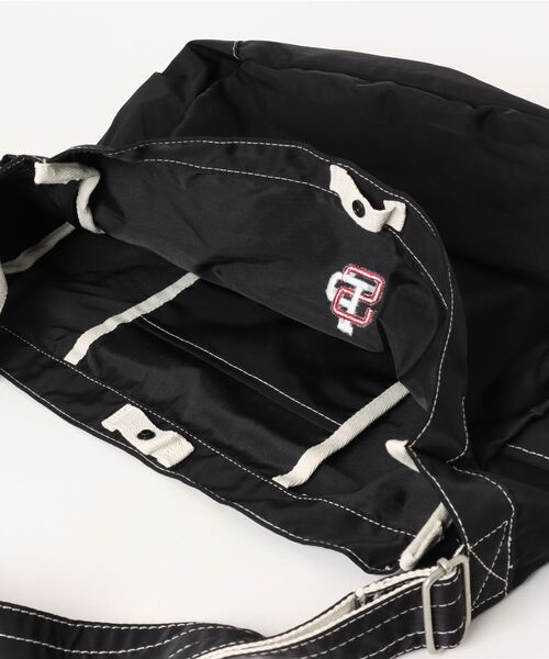 JUGLANS(ユグランス)の「【SPALDING】COLLEGE SHOULDER BAG / スポルディング 底面ロゴプリント ショルダーバッグ(ショルダーバッグ・メンズ・ブラック/ネイビー/ワイン・FREE)」の6枚目の写真