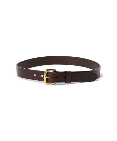 BEAMS PLUS（ビームスプラス）の「ARTS & CRAFTS / Thick Buckle Belt（ベルト・メンズ・ダークブラウン/ブラック・30inch/36inch/34inch/32inch）」の2枚目の写真