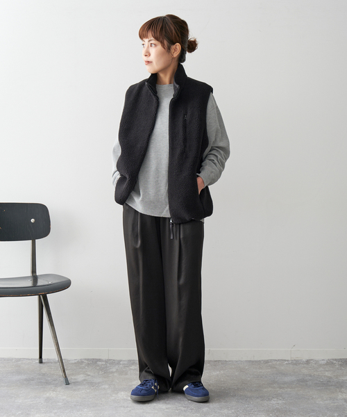 Spick & Span(スピックアンドスパン)の「LOT/SMPL-010 REGULAR LS(Tシャツ/カットソー・レディース・ホワイト/チャコールグレー/ライトグレー・FREE)」の17枚目の写真