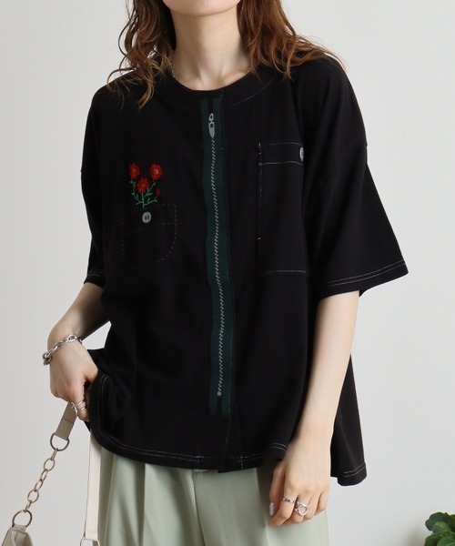 カーディガン EMAGO ふしぎ刺繍カーディガン レディース EMAGO ふしぎ刺繍カーディガン（カーディガン/ボレロ）｜Emago