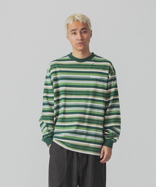 セール】JACQUARD L/S TEE（Tシャツ/カットソー）｜XLARGE