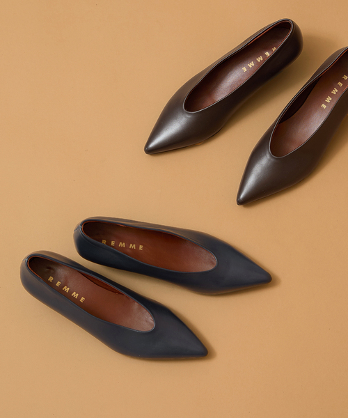 REMME（レメ）の「【REMME / レメ】ポインテッドトゥパンプス