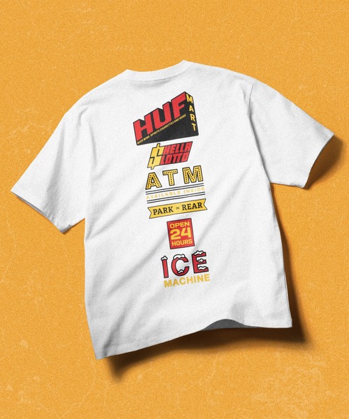 CORNER MART TEE / HUF ハフ 半袖 プリント Tシャツ(Tシャツ/カットソー)|HUF(ハフ)