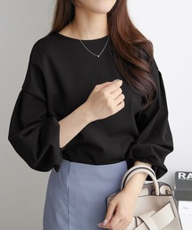 袖タックブラウスTシャツ