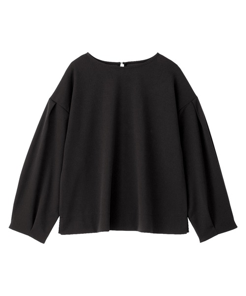 Viola e Viola(ヴィオラエヴィオラ)の「袖タックブラウスTシャツ(シャツ/ブラウス・レディース・ブラック/ホワイト/ネイビー/グレイッシュベージュ・L/LL/3L/M)」の7枚目の写真