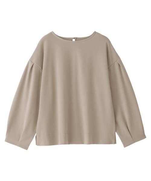 Viola e Viola(ヴィオラエヴィオラ)の「袖タックブラウスTシャツ(シャツ/ブラウス・レディース・ブラック/ホワイト/ネイビー/グレイッシュベージュ・L/LL/3L/M)」の6枚目の写真