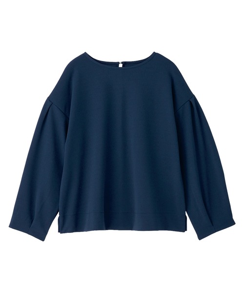 Viola e Viola(ヴィオラエヴィオラ)の「袖タックブラウスTシャツ(シャツ/ブラウス・レディース・ブラック/ホワイト/ネイビー/グレイッシュベージュ・L/LL/3L/M)」の5枚目の写真