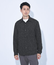 green label relaxing | 【WEB限定】JUST fit ツイードライク 長袖 シャツ(シャツ/ブラウス)