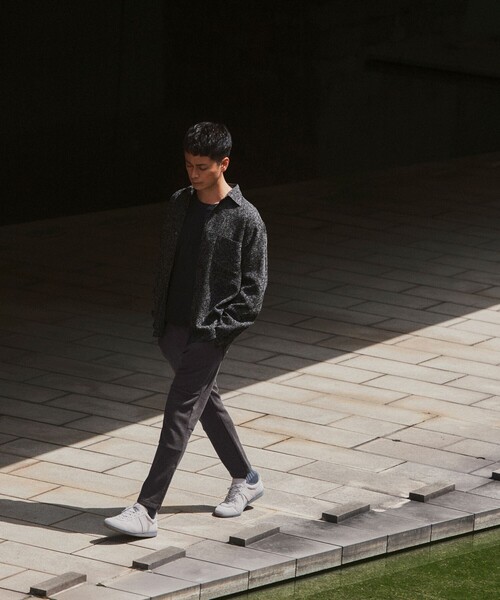 green label relaxing（グリーンレーベルリラクシング）の「【WEB限定】JUST fit ツイードライク 長袖 シャツ（シャツ/ブラウス・メンズ・ネイビー/ブラック・S/M/L/XL）」の3枚目の写真