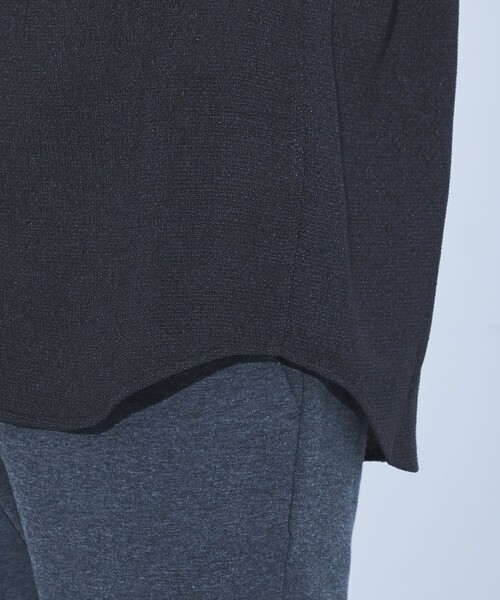 green label relaxing（グリーンレーベルリラクシング）の「【WEB限定】JUST fit ツイードライク 長袖 シャツ（シャツ/ブラウス・メンズ・ネイビー/ブラック・S/M/L/XL）」の12枚目の写真