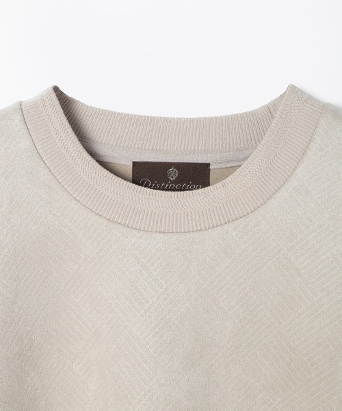 MEN'S BIGI(メンズビギ)の「テックスエードロングスリーブカットソー(Tシャツ/カットソー・メンズ・オフホワイト/ベージュ/ネイビー・01/02/03/04)」の4枚目の写真