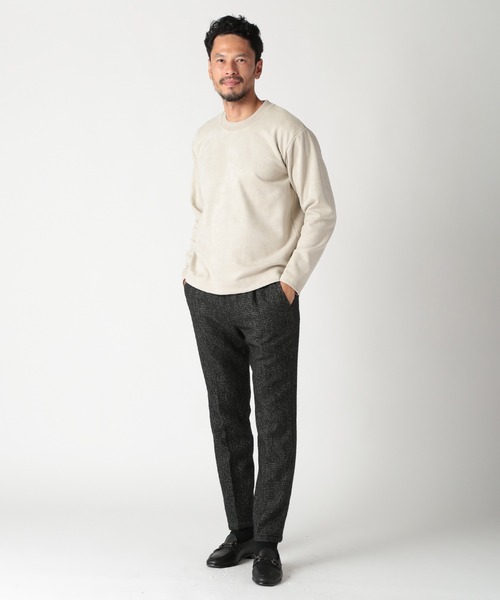 MEN'S BIGI(メンズビギ)の「テックスエードロングスリーブカットソー(Tシャツ/カットソー・メンズ・オフホワイト/ベージュ/ネイビー・01/02/03/04)」の13枚目の写真