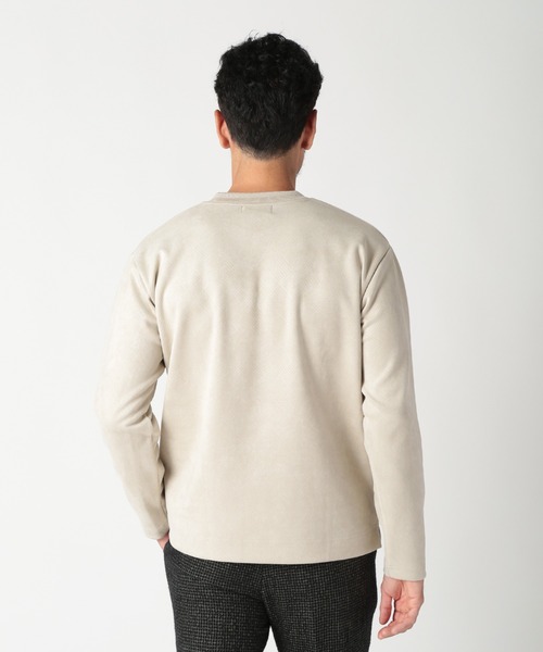 MEN'S BIGI(メンズビギ)の「テックスエードロングスリーブカットソー(Tシャツ/カットソー・メンズ・オフホワイト/ベージュ/ネイビー・01/02/03/04)」の17枚目の写真