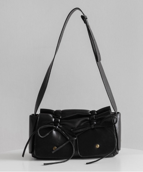 セール】y2k バレエコア ダブルリボンデザイン ショルダー バッグ 2way