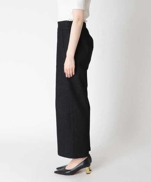 Three Four Time(スリーフォータイム)の「イージーワイドストレッチパンツ(スラックス・レディース・ブラック・FREE)」の7枚目の写真