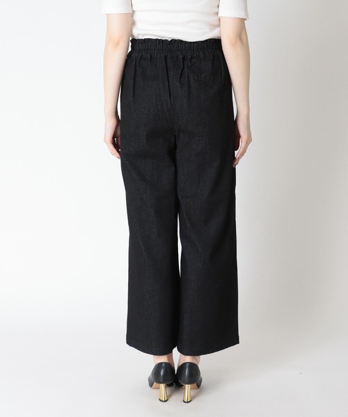 Three Four Time(スリーフォータイム)の「イージーワイドストレッチパンツ(スラックス・レディース・ブラック・FREE)」の8枚目の写真