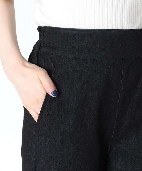 Three Four Time(スリーフォータイム)の「イージーワイドストレッチパンツ(スラックス・レディース・ブラック・FREE)」の11枚目の写真