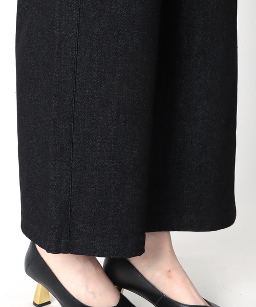 Three Four Time(スリーフォータイム)の「イージーワイドストレッチパンツ(スラックス・レディース・ブラック・FREE)」の12枚目の写真