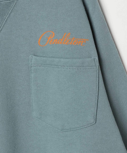 PENDLETON（ペンドルトン）の「【PENDLETON(ペンドルトン)】別注スウェット(KIDS)（スウェット・キッズ・チャコール/グレー/ブルー・110cm/120cm/130cm/140cm/150cm）」の16枚目の写真