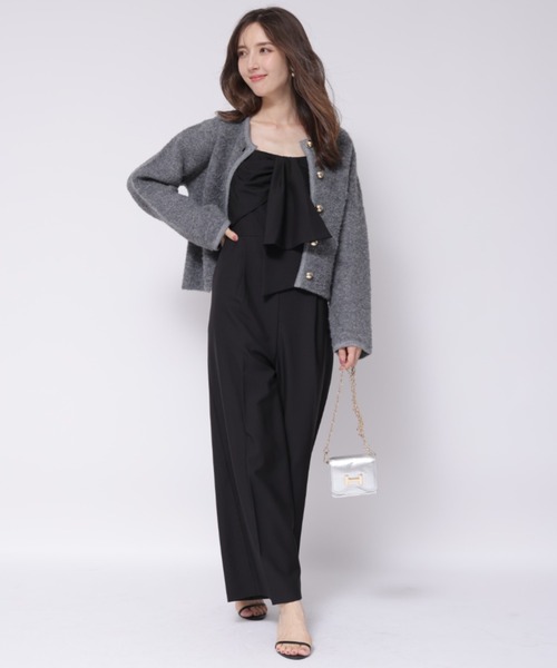 Apuweiser-riche（アプワイザーリッシェ）の「ラメブークレニットジャケット（ニット/セーター・レディース・ホワイト/ベージュ/ミント/グレー・2/1）」の9枚目の写真