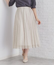 index | ミニフラワーレースプリーツスカート【洗濯機洗い可】(スカート)