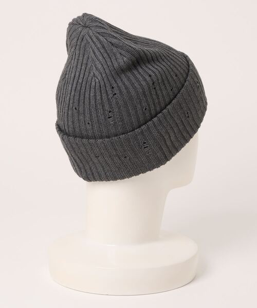 PBLIM（ページボーイリム）の「PBLIM/ダメージニットビーニー（ニットキャップ/ビーニー・レディース・グレー/ブラック・FREE）」の12枚目の写真