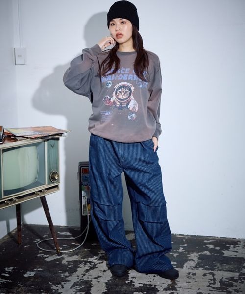 PBLIM（ページボーイリム）の「PBLIM/ダメージニットビーニー（ニットキャップ/ビーニー・レディース・グレー/ブラック・FREE）」の11枚目の写真