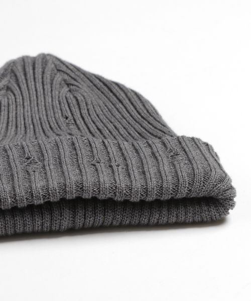 PBLIM（ページボーイリム）の「PBLIM/ダメージニットビーニー（ニットキャップ/ビーニー・レディース・グレー/ブラック・FREE）」の16枚目の写真