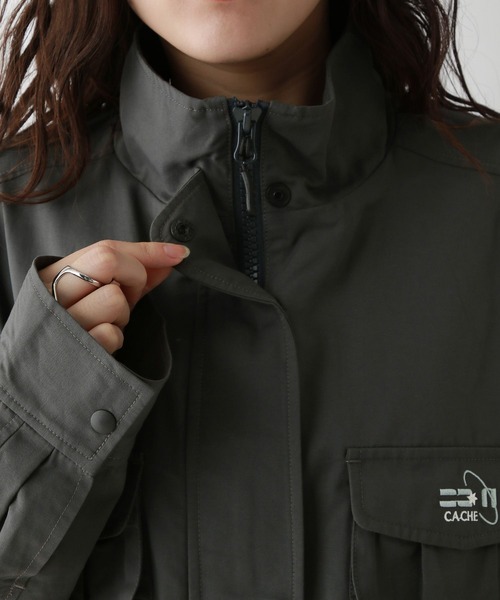 RAGEBLUE（レイジブルー）の「Wジップ/ユーティリティBIGブルゾン（ブルゾン・レディース・ブラック/ピンク系・FREE）」の16枚目の写真