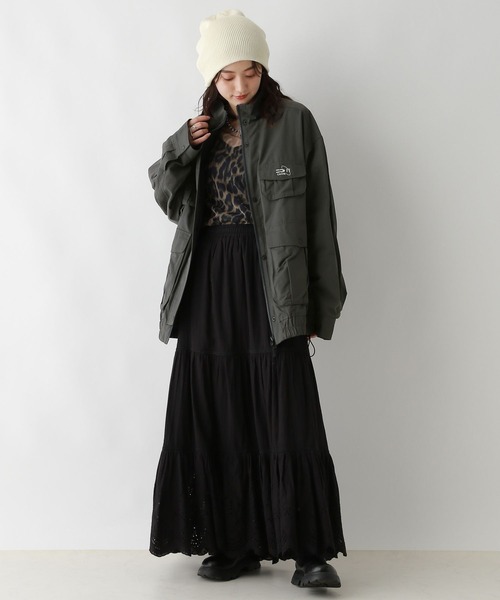 RAGEBLUE（レイジブルー）の「Wジップ/ユーティリティBIGブルゾン（ブルゾン・レディース・ブラック/ピンク系・FREE）」の10枚目の写真