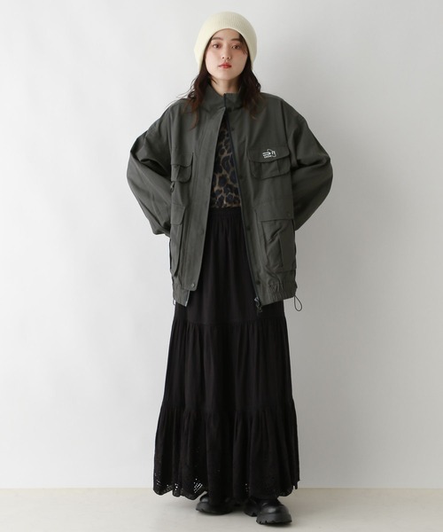 RAGEBLUE（レイジブルー）の「Wジップ/ユーティリティBIGブルゾン（ブルゾン・レディース・ブラック/ピンク系・FREE）」の9枚目の写真