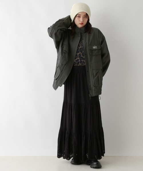 RAGEBLUE（レイジブルー）の「Wジップ/ユーティリティBIGブルゾン（ブルゾン・レディース・ブラック/ピンク系・FREE）」の8枚目の写真