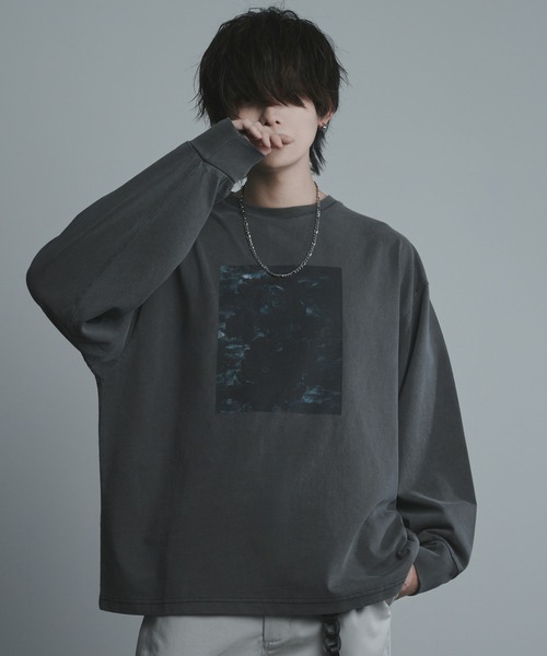 welise（ウェライズ）の「welise × 犬飼京　グラフィック ヘビーウェイトピグメントコットン ミドルオーバーロンT（Tシャツ/カットソー・メンズ・グレー系その他3/グレー系その他2/グレー系その他/ブラック系その他2/ブラック系その他3/ブラック系その他・S/L/M）」の6枚目の写真