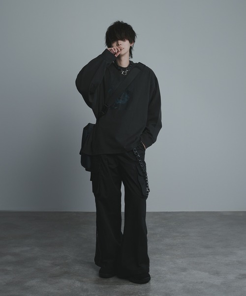 welise（ウェライズ）の「welise × 犬飼京　グラフィック ヘビーウェイトピグメントコットン ミドルオーバーロンT（Tシャツ/カットソー・メンズ・グレー系その他3/グレー系その他2/グレー系その他/ブラック系その他2/ブラック系その他3/ブラック系その他・S/L/M）」の21枚目の写真