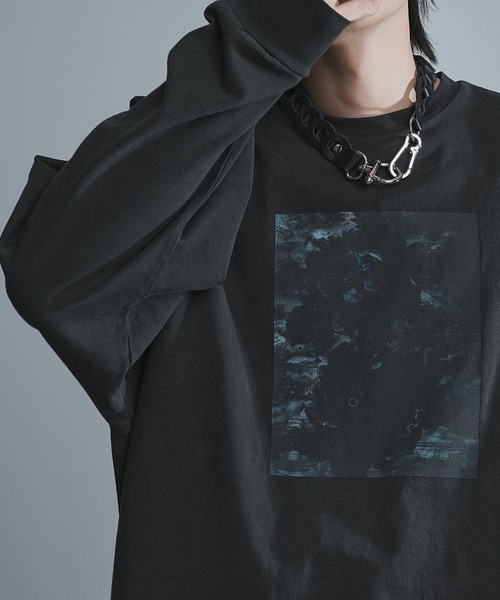 welise（ウェライズ）の「welise × 犬飼京　グラフィック ヘビーウェイトピグメントコットン ミドルオーバーロンT（Tシャツ/カットソー・メンズ・グレー系その他3/グレー系その他2/グレー系その他/ブラック系その他2/ブラック系その他3/ブラック系その他・S/L/M）」の9枚目の写真