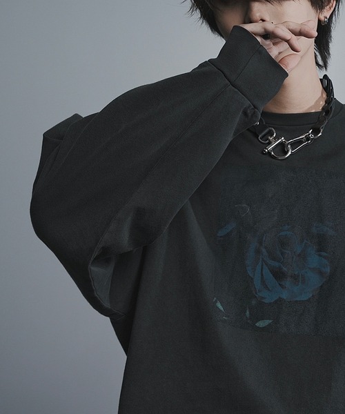 welise（ウェライズ）の「welise × 犬飼京　グラフィック ヘビーウェイトピグメントコットン ミドルオーバーロンT（Tシャツ/カットソー・メンズ・グレー系その他3/グレー系その他2/グレー系その他/ブラック系その他2/ブラック系その他3/ブラック系その他・S/L/M）」の7枚目の写真