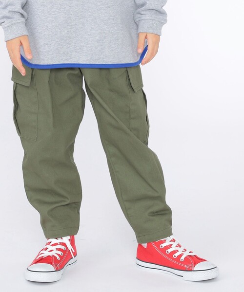 SHIPS(シップス)の「SHIPS KIDS:100~130cm / バルーン カーゴ パンツ(カーゴパンツ・キッズ・オリーブ/ブラウン系その他・110/120/130/100)」の1枚目の写真