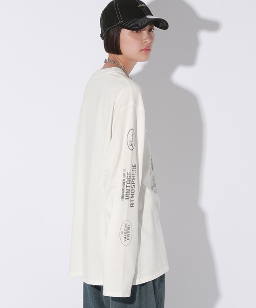 Anui(アニュイ)の「【UNISEX】クラッシュカーロンT(Tシャツ/カットソー・レディース・オフホワイト/ブルー系/ブラック・MEDIUM)」の20枚目の写真
