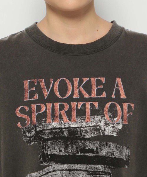 Anui(アニュイ)の「【UNISEX】クラッシュカーロンT(Tシャツ/カットソー・レディース・オフホワイト/ブルー系/ブラック・MEDIUM)」の14枚目の写真