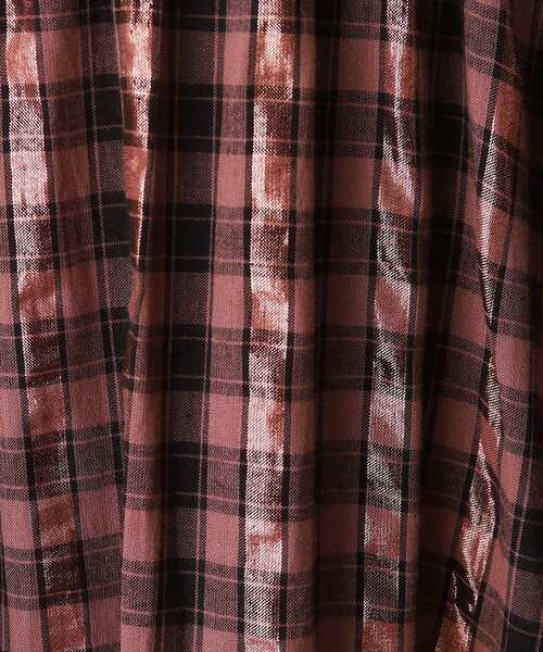 sara mallika（サラ マリカ）の「SARA MALLIKA（サラマリカ）Cotton Check Shirring Long Dress（ワンピース・レディース・ブラウン系・00）」の14枚目の写真