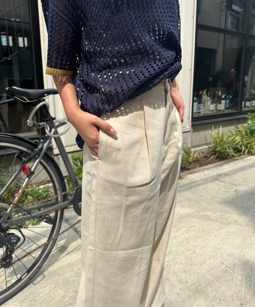 nemne store(ネンネストア)の「【keel】ツイルタックバギーパンツ(その他パンツ・レディース・ブラウン/オフホワイト・MEDIUM/SMALL)」の16枚目の写真