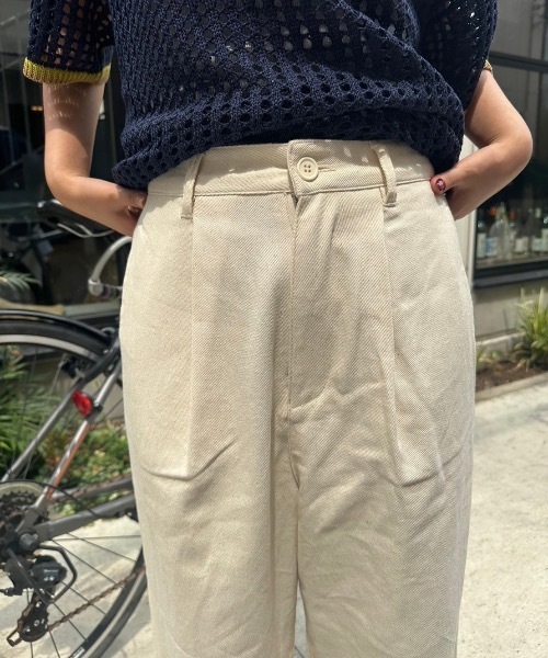 nemne store(ネンネストア)の「【keel】ツイルタックバギーパンツ(その他パンツ・レディース・ブラウン/オフホワイト・MEDIUM/SMALL)」の17枚目の写真