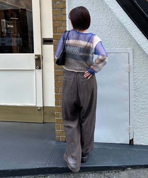 nemne store(ネンネストア)の「【keel】ツイルタックバギーパンツ(その他パンツ・レディース・ブラウン/オフホワイト・MEDIUM/SMALL)」の11枚目の写真
