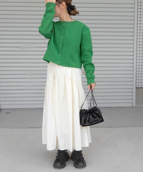 minia(ミニア)の「チェーンミニショルダー(ショルダーバッグ・レディース・ブラック/アイボリー/シルバー・FREE)」の5枚目の写真